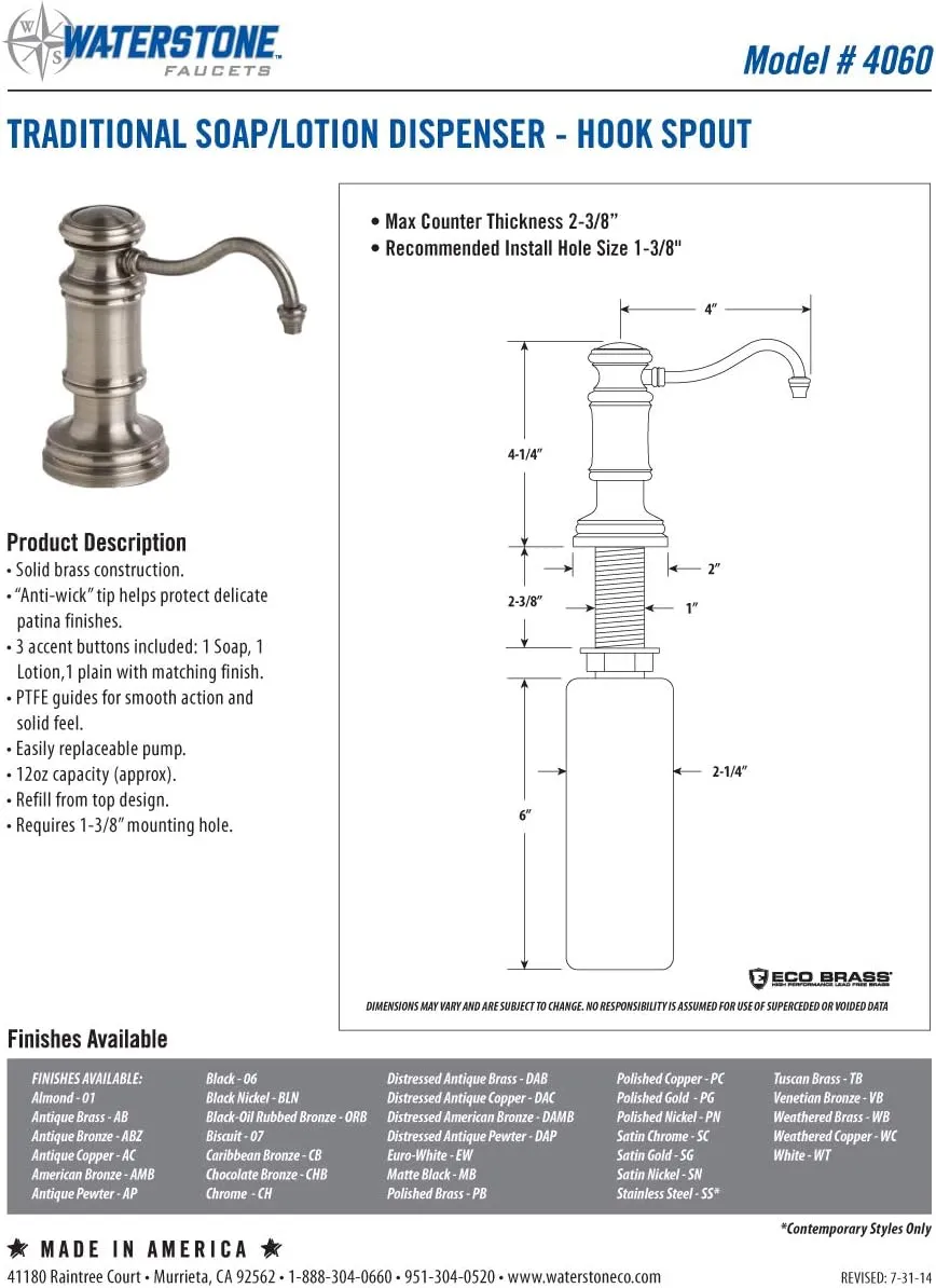 Waterstone 6250-3-CD-MB Annapolis Bridge Faucet - Cross Handles 3pc. Suite Chardonnay & Matte Black