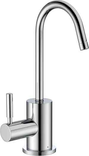 Whitehaus Collection WHFH-H1010-C Forever Hot Point of Use Instant Water Faucet with Contemporary Spout and Self Closing Handle, Polished Chrome