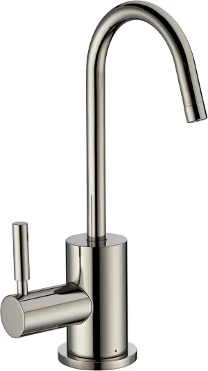 Whitehaus Collection WHFH-H1010-PN Forever Point of Use Instant Hot Water Faucet with Contemporary Spout and Self Closing Handle, Polished Nickel