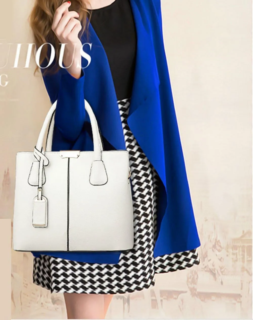 Women Classy Satchel Handbag Tote Purse Handle Bag Shoulder Bag