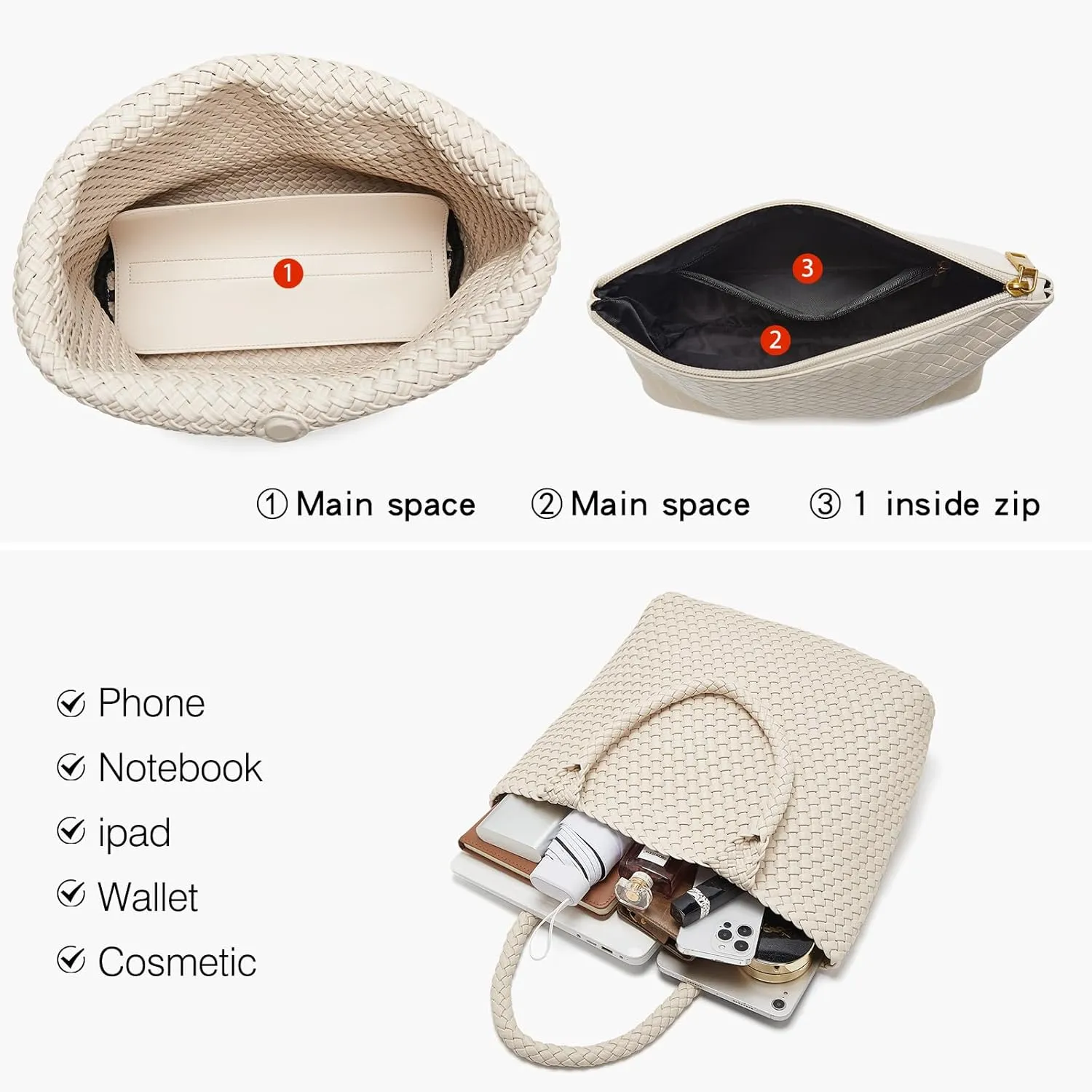 Women Genuine Leather Handbag for Women Large Work Tote Bag with Top Handle Purse Satchel Shoulder Bag for Women