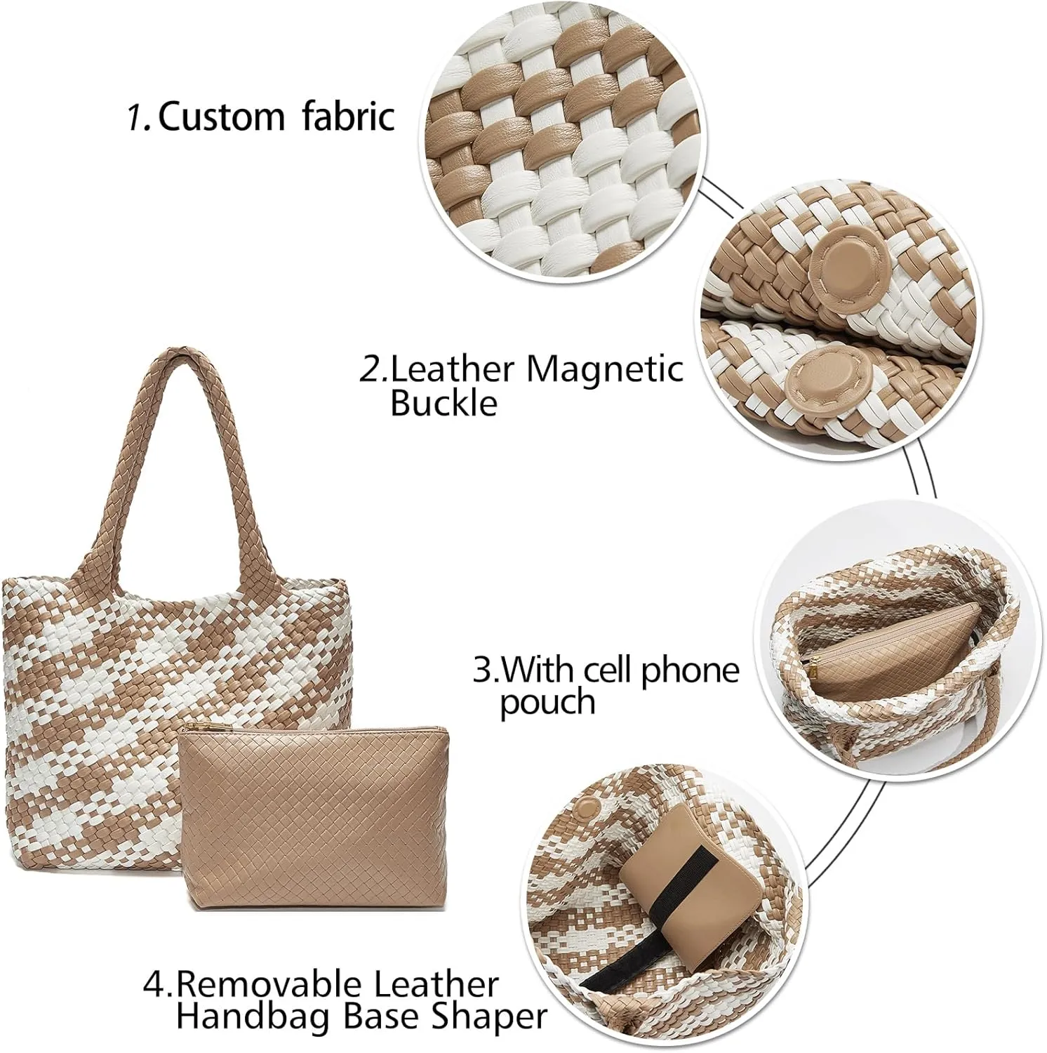 Women Genuine Leather Handbag for Women Large Work Tote Bag with Top Handle Purse Satchel Shoulder Bag for Women