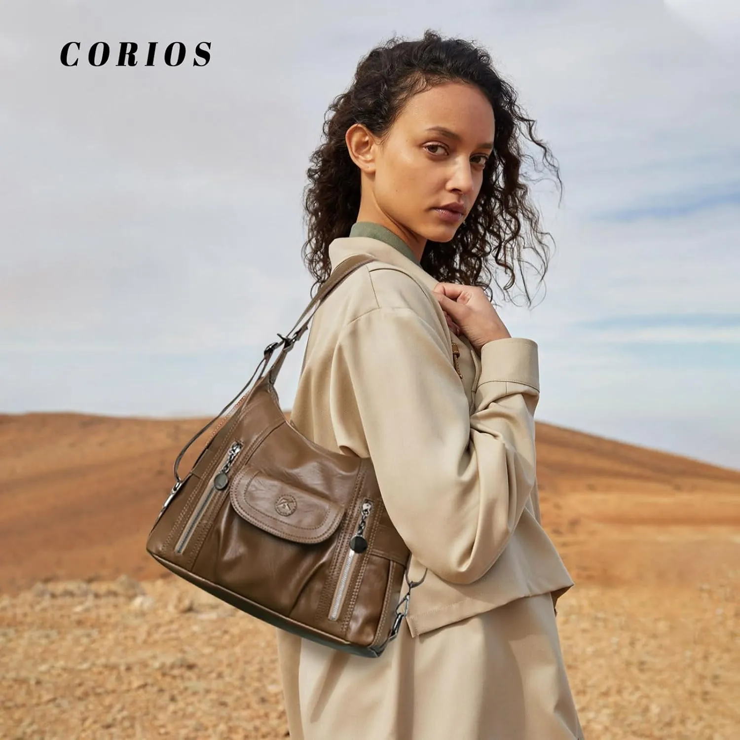 Women Handbag Soft PU Leather Shoulder Bag Ladies Backpack Daypack Fashion Elegant Top-handle Large Capacity Tote Bag