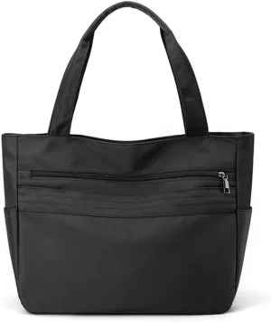 Women Nylon Handbag Waterproof Shoulder Bag Multi Pockets Top Handle Casual Lightweight Tote