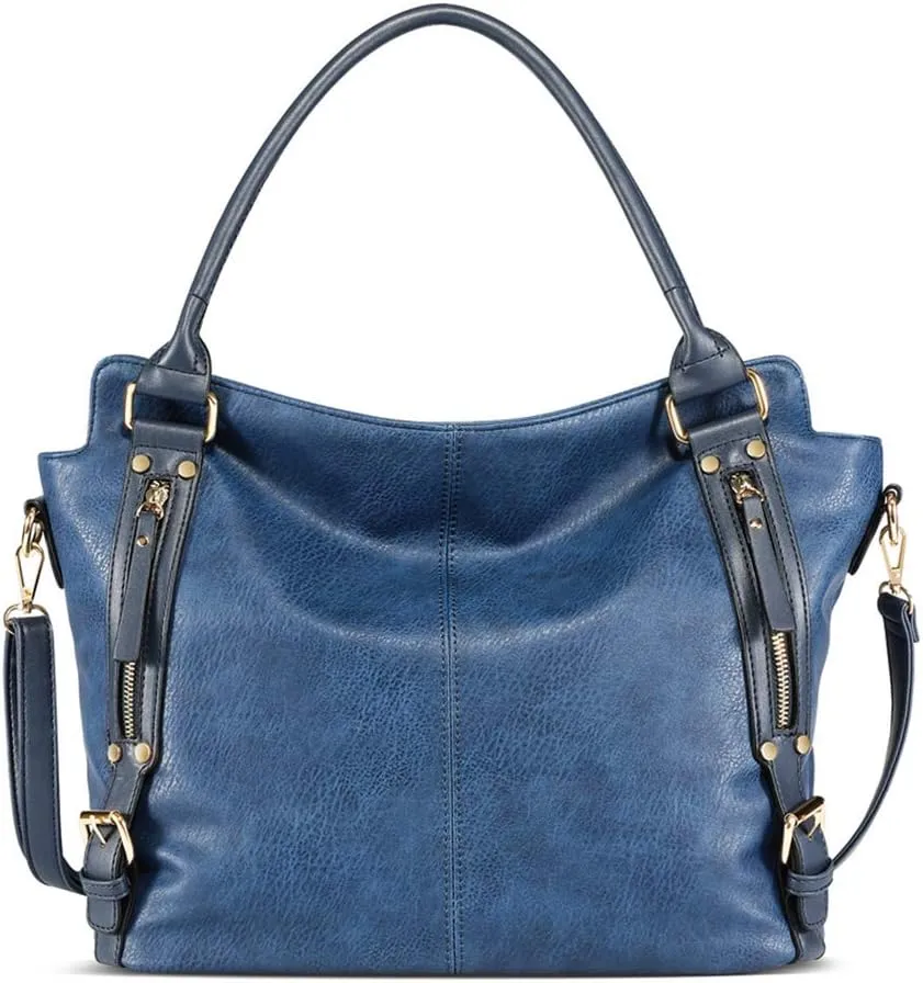 Women Top Handle Satchel Leather Handbag And Purse Shoulder Bag Big Tote