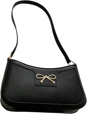 Women's Bow Knot Shoulder Bag Lightweight Top Handle Handbag Elegant Cross Body Bags