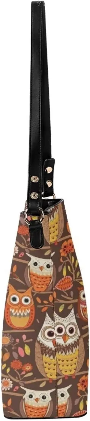 Women's Bucket Bag Boho Top Handle Shoulder Bag, Gothic Bucket Bag Vegan Leather Shoulder Purses for Women