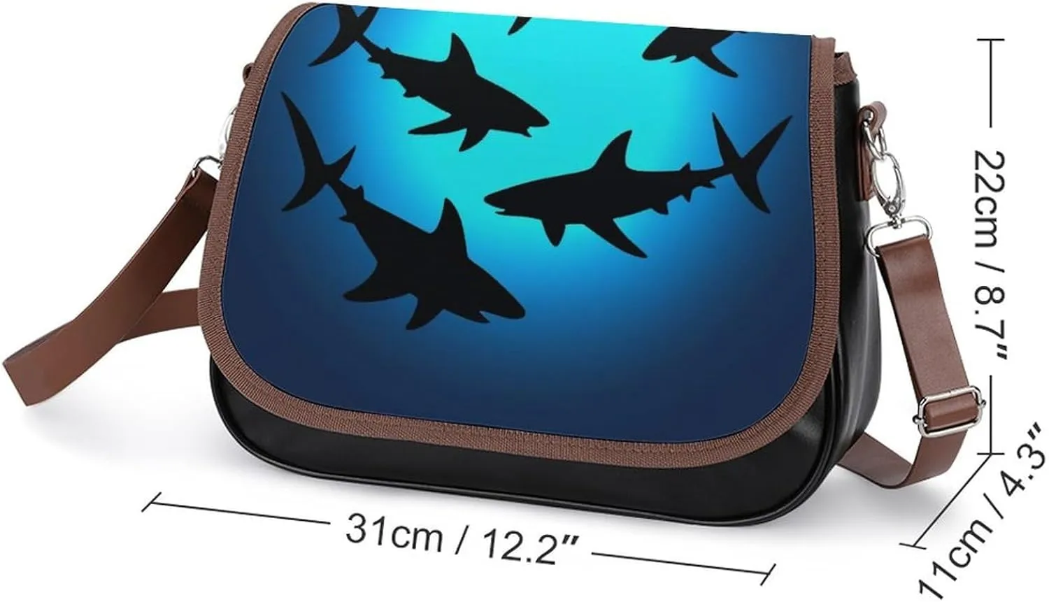 Womens Casual Crossbody Bag, Small PU Leather Shoulder Bag Travel Messenger Bags