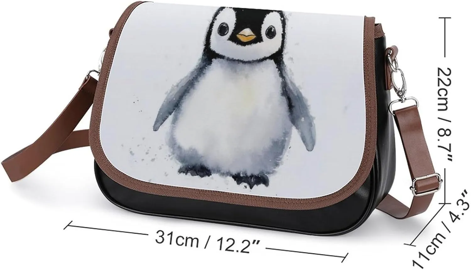Womens Casual Crossbody Bag, Small PU Leather Shoulder Bag Travel Messenger Bags