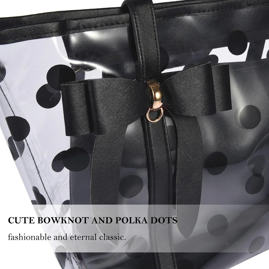 Women's Clear Tote Bags Multi-Use Shoulder bag Handbag Beach bag Shopping Bag