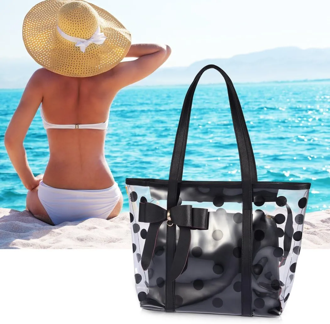 Women's Clear Tote Bags Multi-Use Shoulder bag Handbag Beach bag Shopping Bag