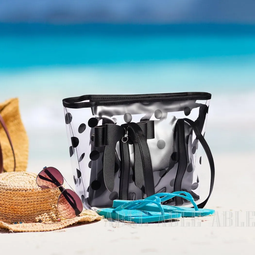 Women's Clear Tote Bags Multi-Use Shoulder bag Handbag Beach bag Shopping Bag