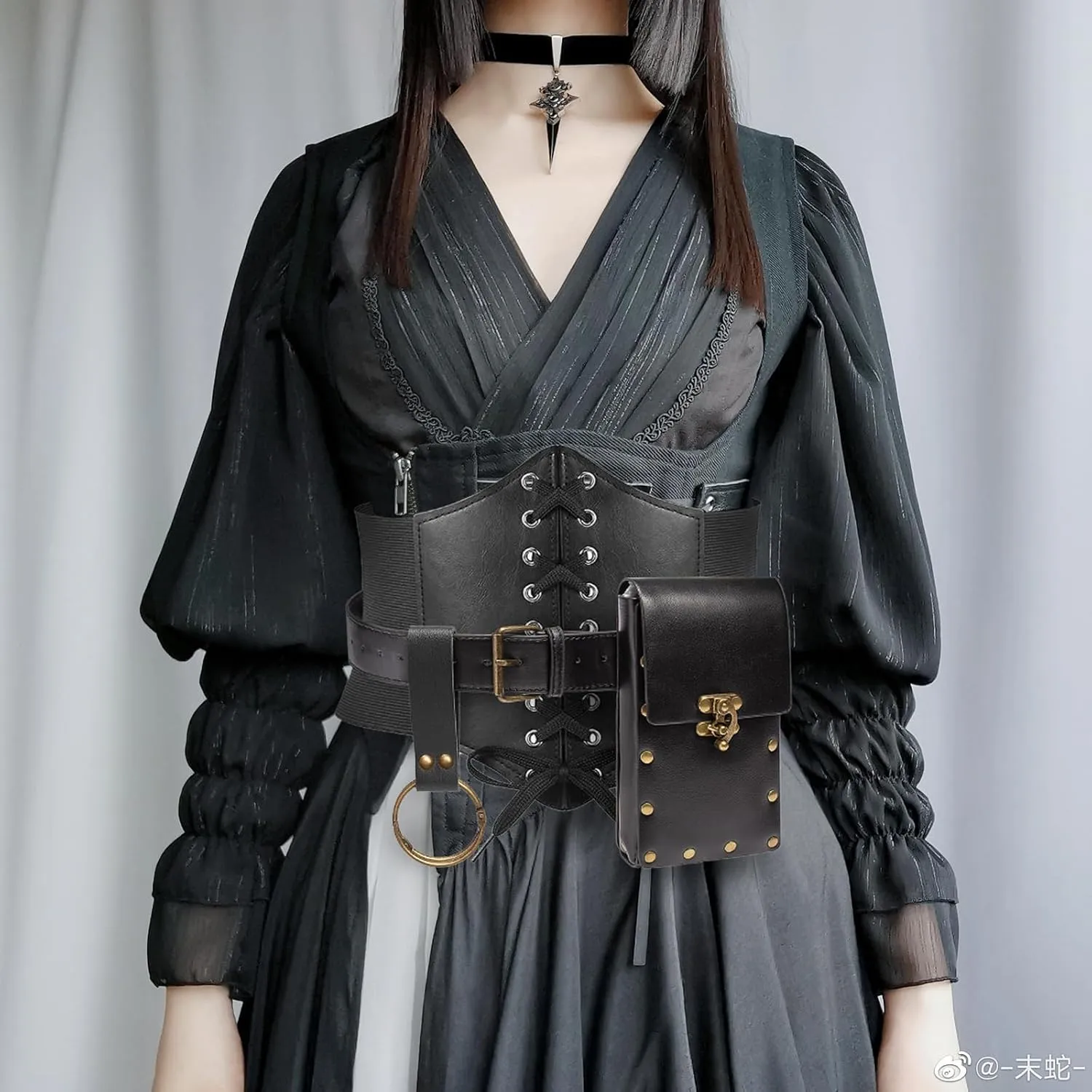 Womens Corset Belt Belt Pouch Waist Bag Fanny Pack Phone Holder Medieval Renaissance Costume Accessories