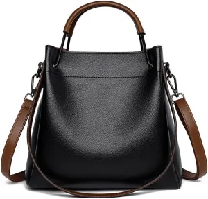 Women's Cross Body Purses and Handbags Top Handle Bags (3 Straps,Metal Hand  Shoulder Crossbody Straps)