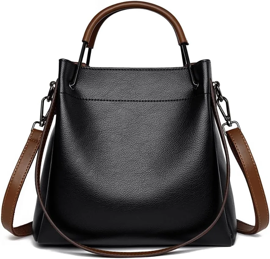 Women's Cross Body Purses and Handbags Top Handle Bags (3 Straps,Metal Hand  Shoulder Crossbody Straps)