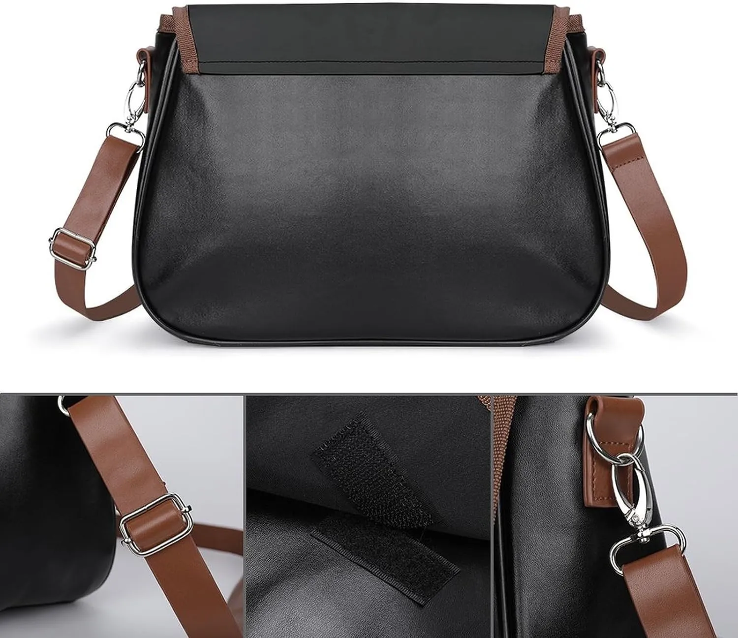 Womens Crossbody Purse Lightweight PU Leather Shoulder Bag Waterproof Messenger Bags