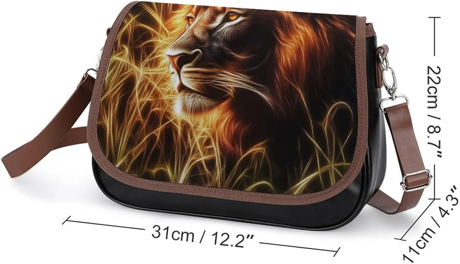Womens Crossbody Purse Lightweight PU Leather Shoulder Bag Waterproof Messenger Bags