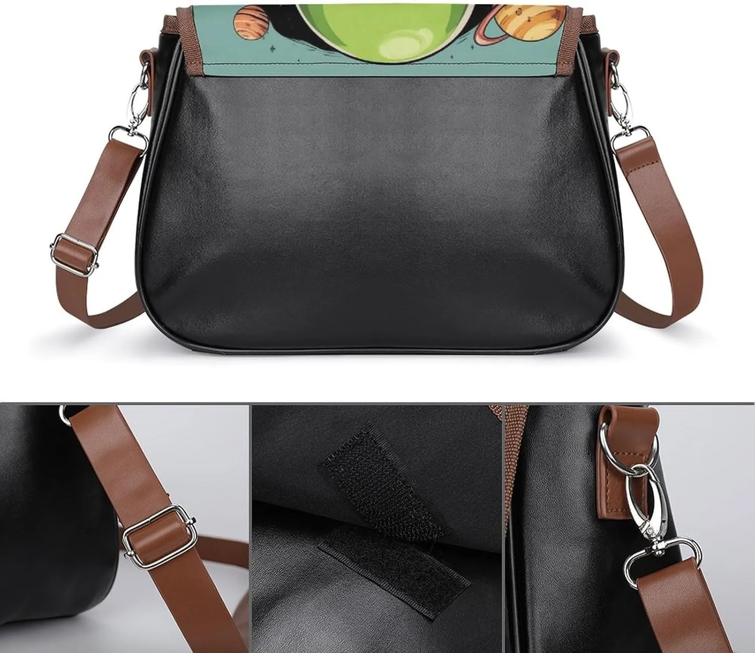 Womens Crossbody Purse Lightweight PU Leather Shoulder Bag Waterproof Messenger Bags