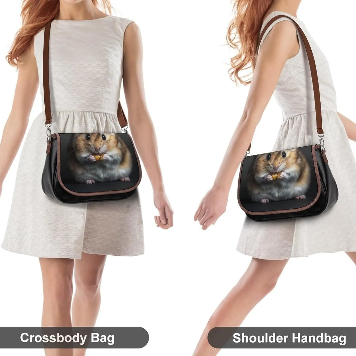 Womens Crossbody Purse Lightweight PU Leather Shoulder Bag Waterproof Messenger Bags