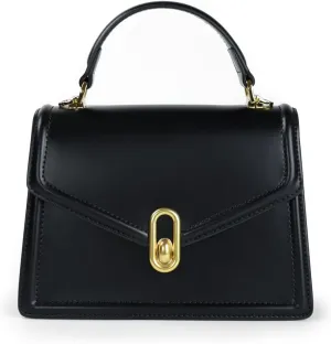 Women’s Evening Handbags - Leather Top-Handle Fashion Purses in Red, Black, and White