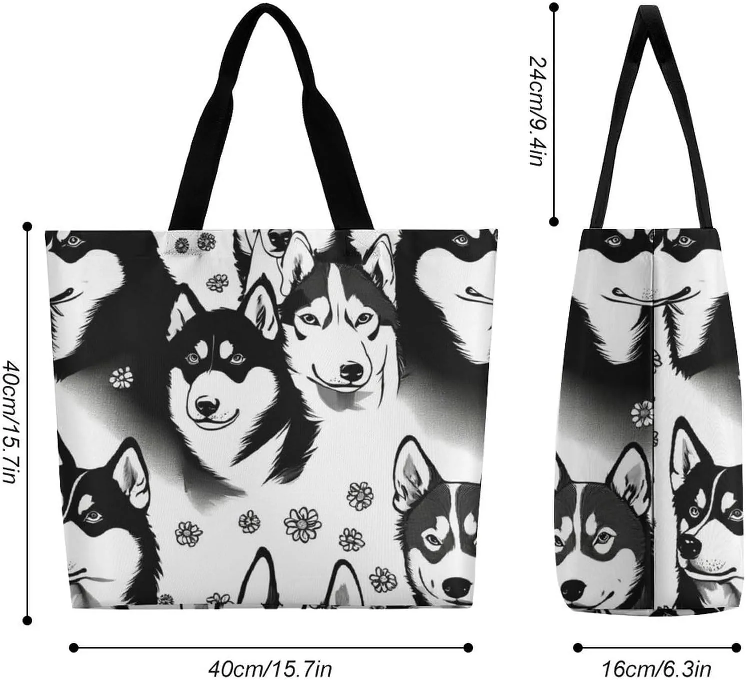 Women's Grocery Tote Bag, Multipurpose Large Shopping Shoulder Bag Reusable Storage Bags