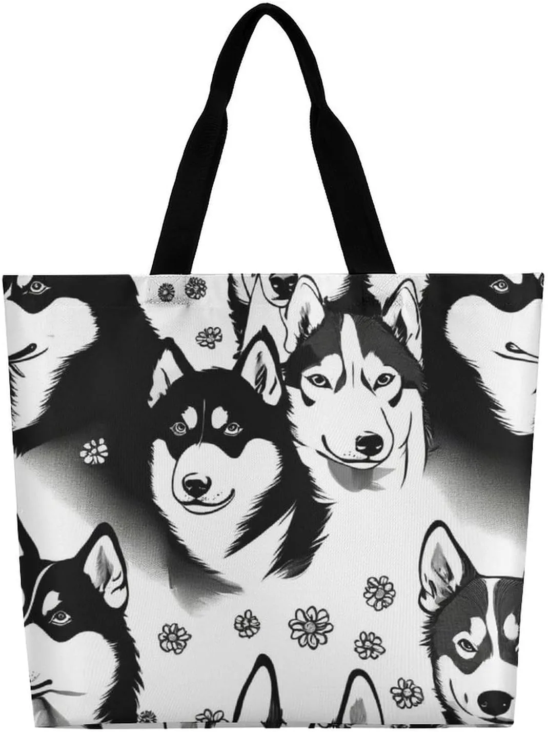 Women's Grocery Tote Bag, Multipurpose Large Shopping Shoulder Bag Reusable Storage Bags