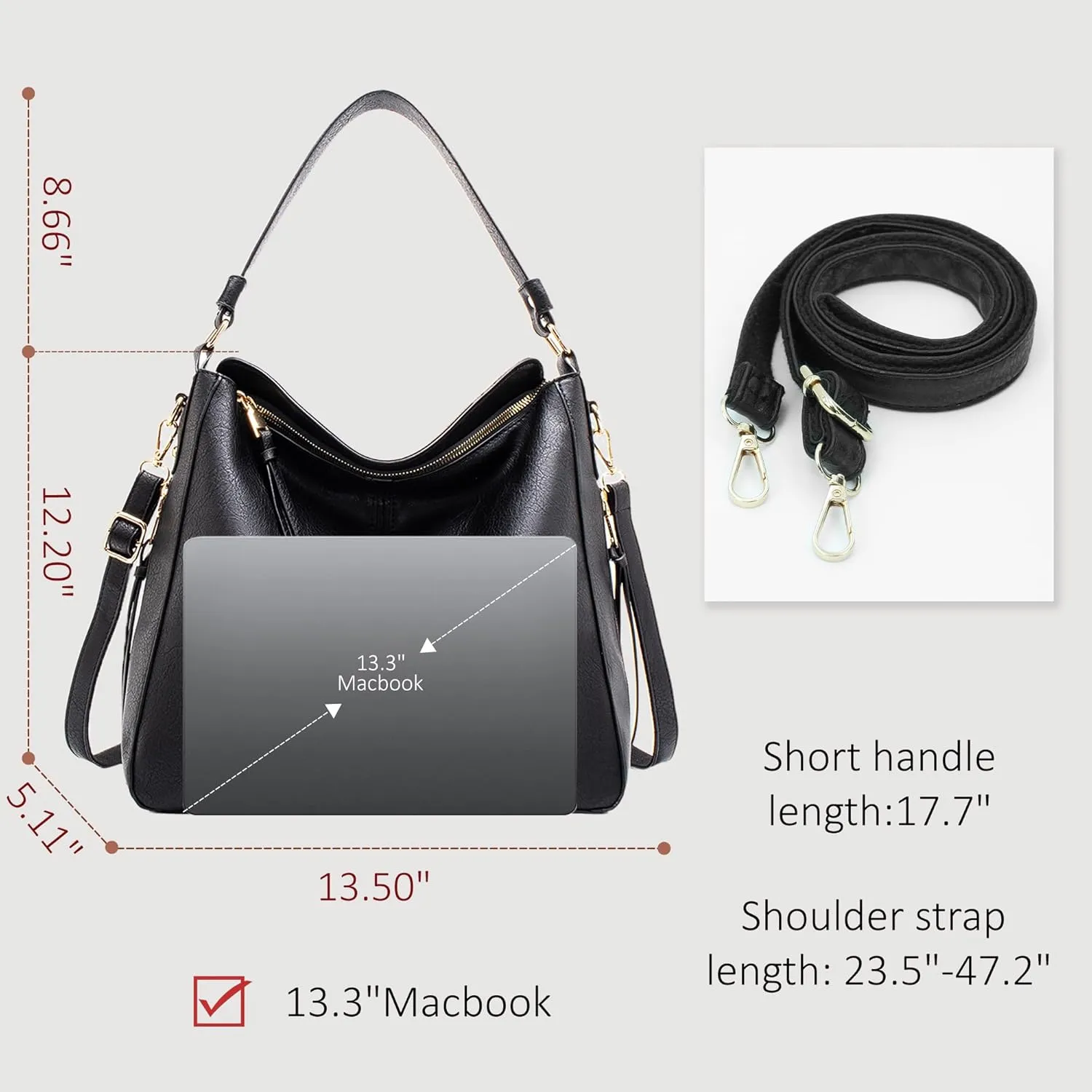 Women's Handbag Shoulder Bag Vintage-Inspired PU Vegan Leather Stylish Crossbody Bucket Purse Satchel