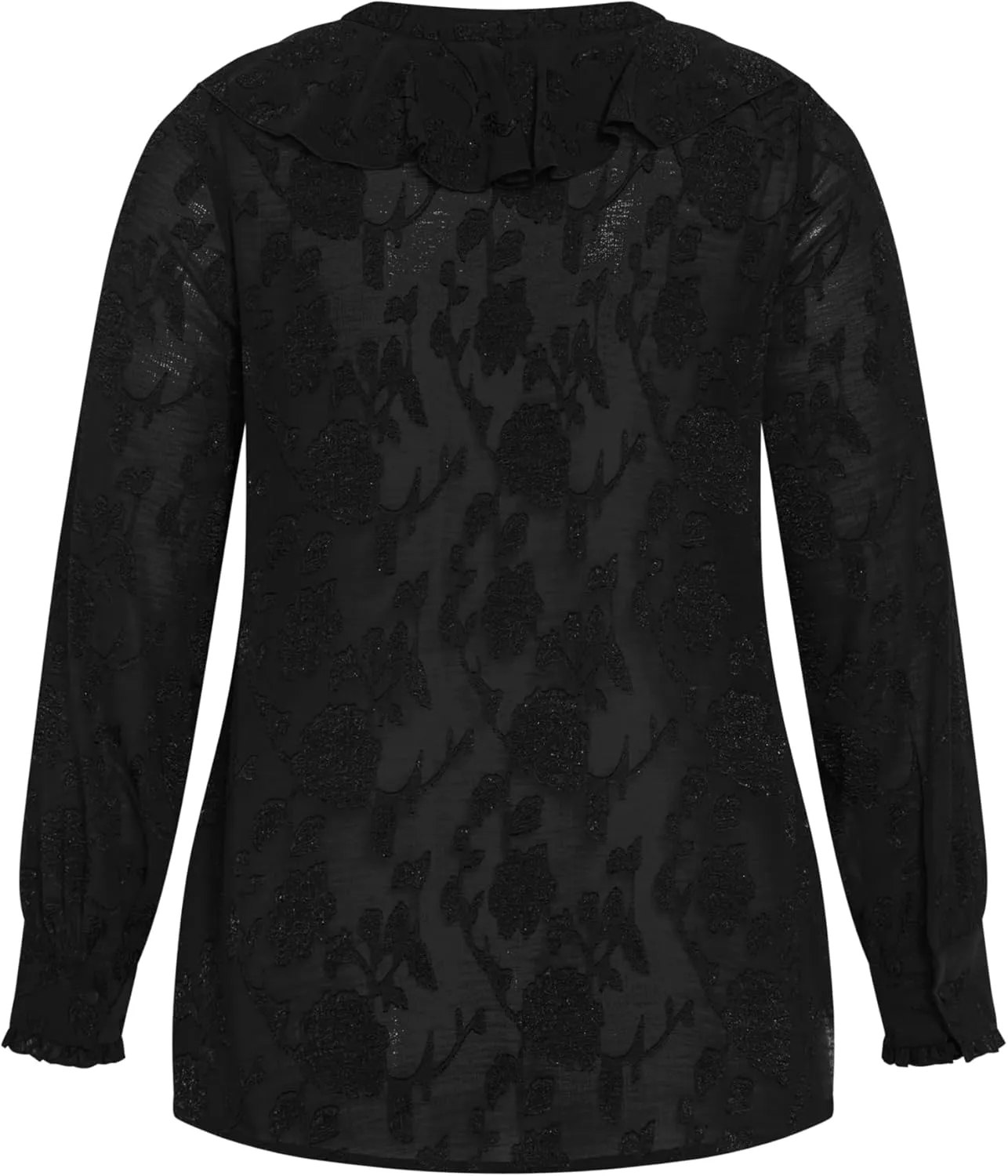 Women's Plus Size Blake Ruffle Neck Top