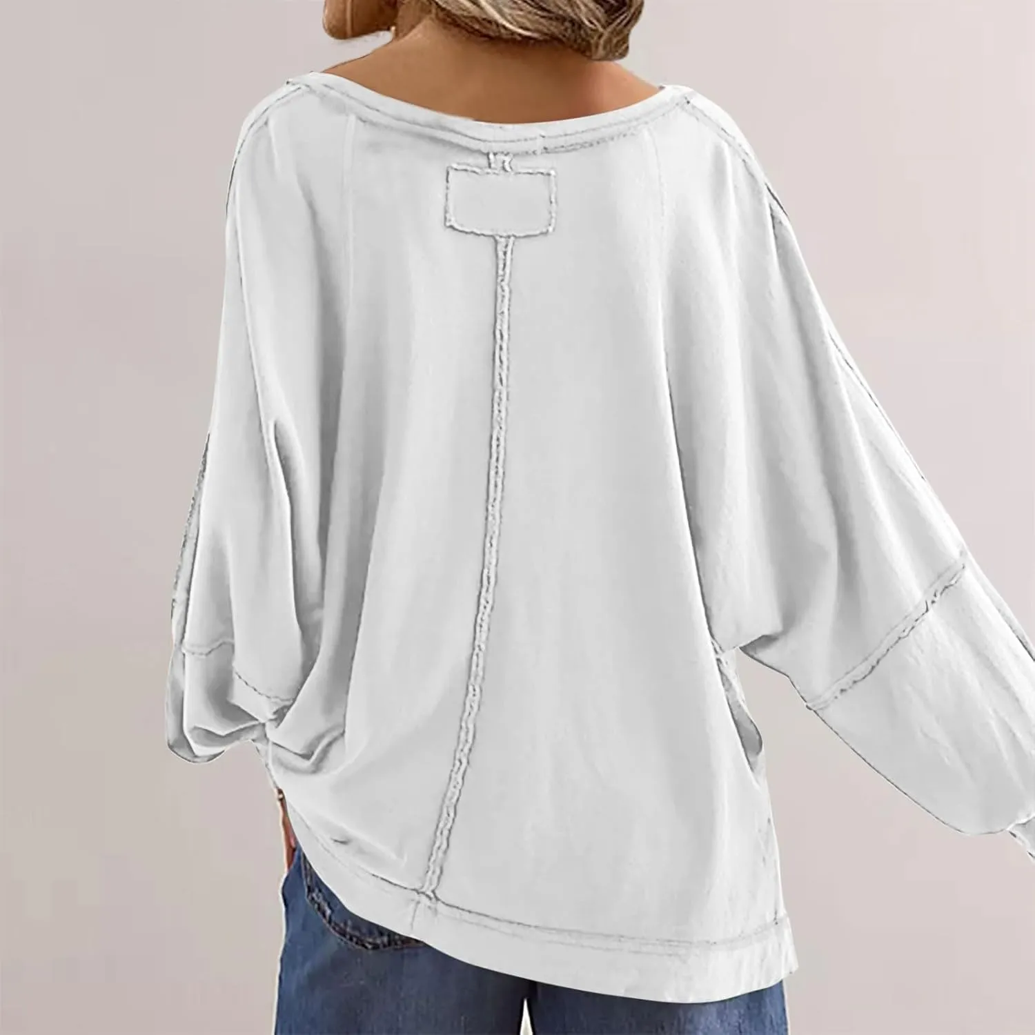Womens Plus Size Tops Elegant Sexy Long Sleeve V Neck Causal Shirts Fashion Solid Asymmetrical Hem Blouse Spring Tops