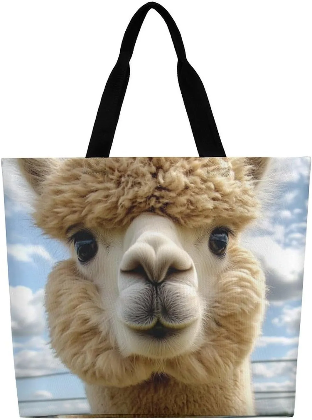 Women's Reusable Tote Bag, Portable Shoulder Handbags Large Capacity Casual Shopping Bags