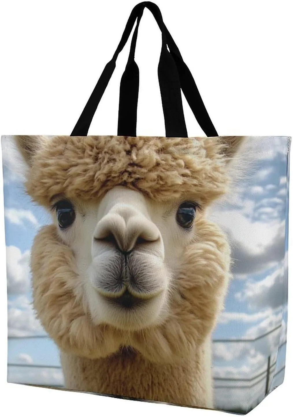Women's Reusable Tote Bag, Portable Shoulder Handbags Large Capacity Casual Shopping Bags