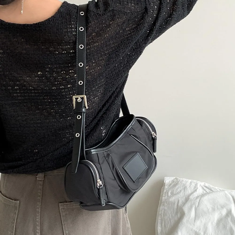 Women's Shoulder Bag Wallet Korean Niche Nylon Underarm Fashion Designer Crossbody Adjustable Strap Hobo Tote Bag