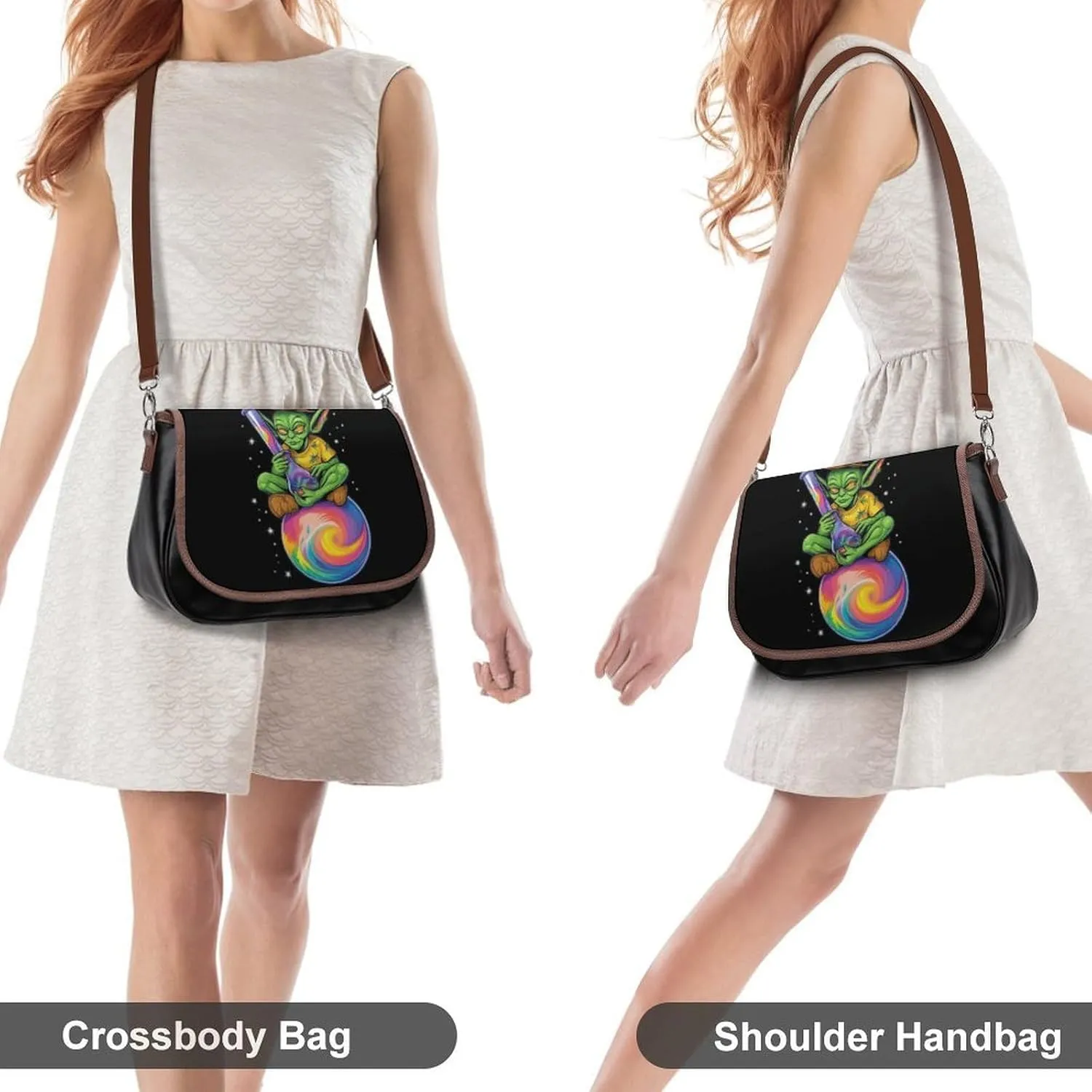 Womens Small Crossbody Purse with Adjustable Strap, Pu Leather Shoulder Bags for Travel Work