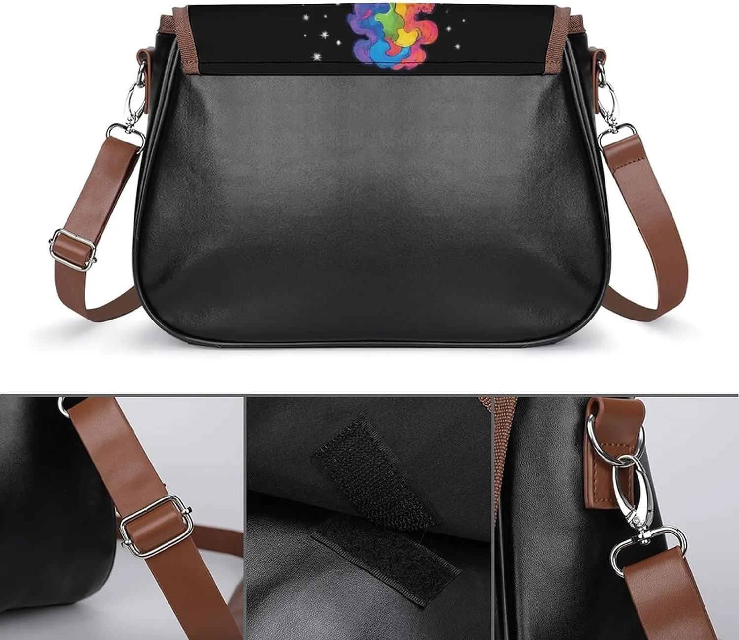 Womens Small Crossbody Purse with Adjustable Strap, Pu Leather Shoulder Bags for Travel Work