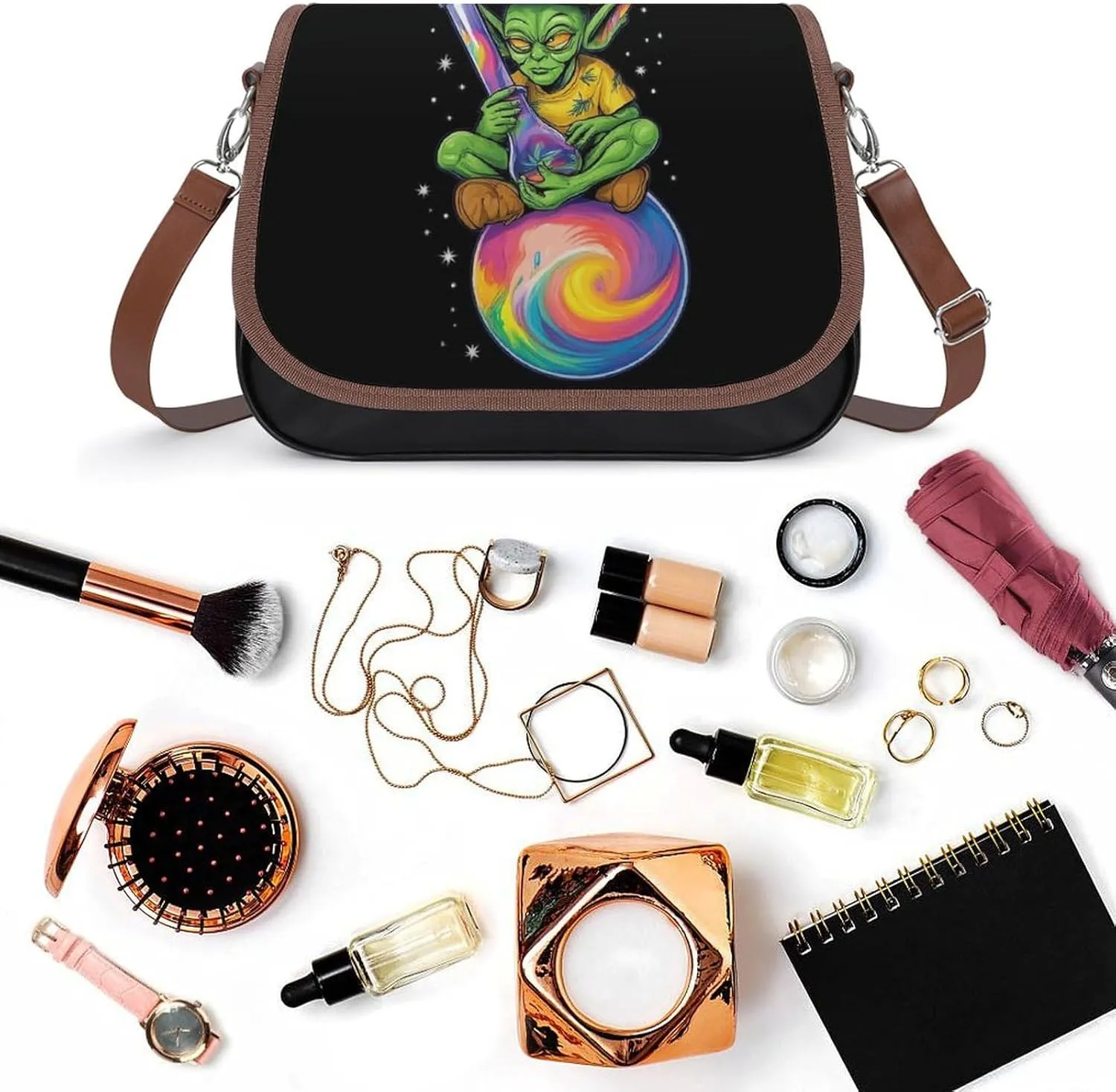 Womens Small Crossbody Purse with Adjustable Strap, Pu Leather Shoulder Bags for Travel Work