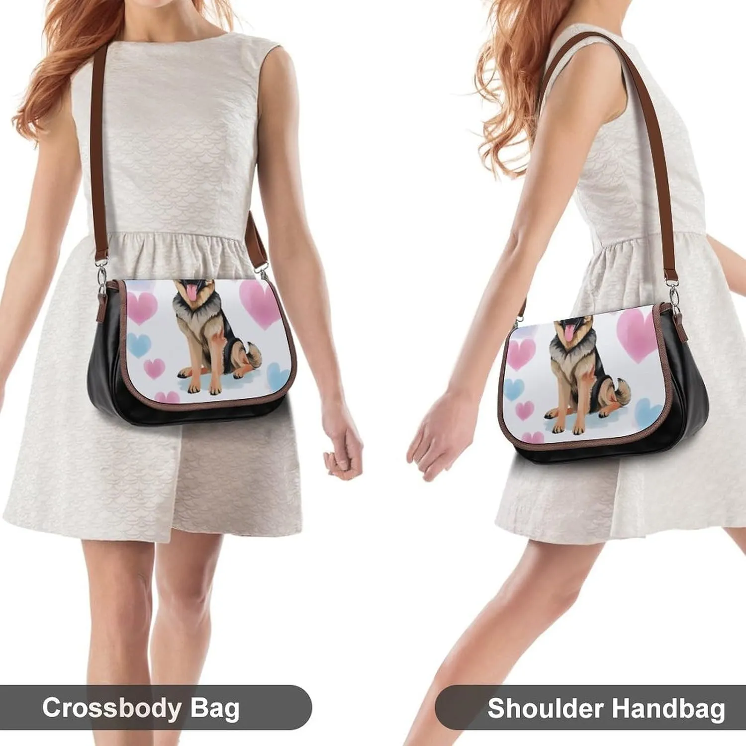 Womens Small Crossbody Purse with Adjustable Strap, Pu Leather Shoulder Bags for Travel Work