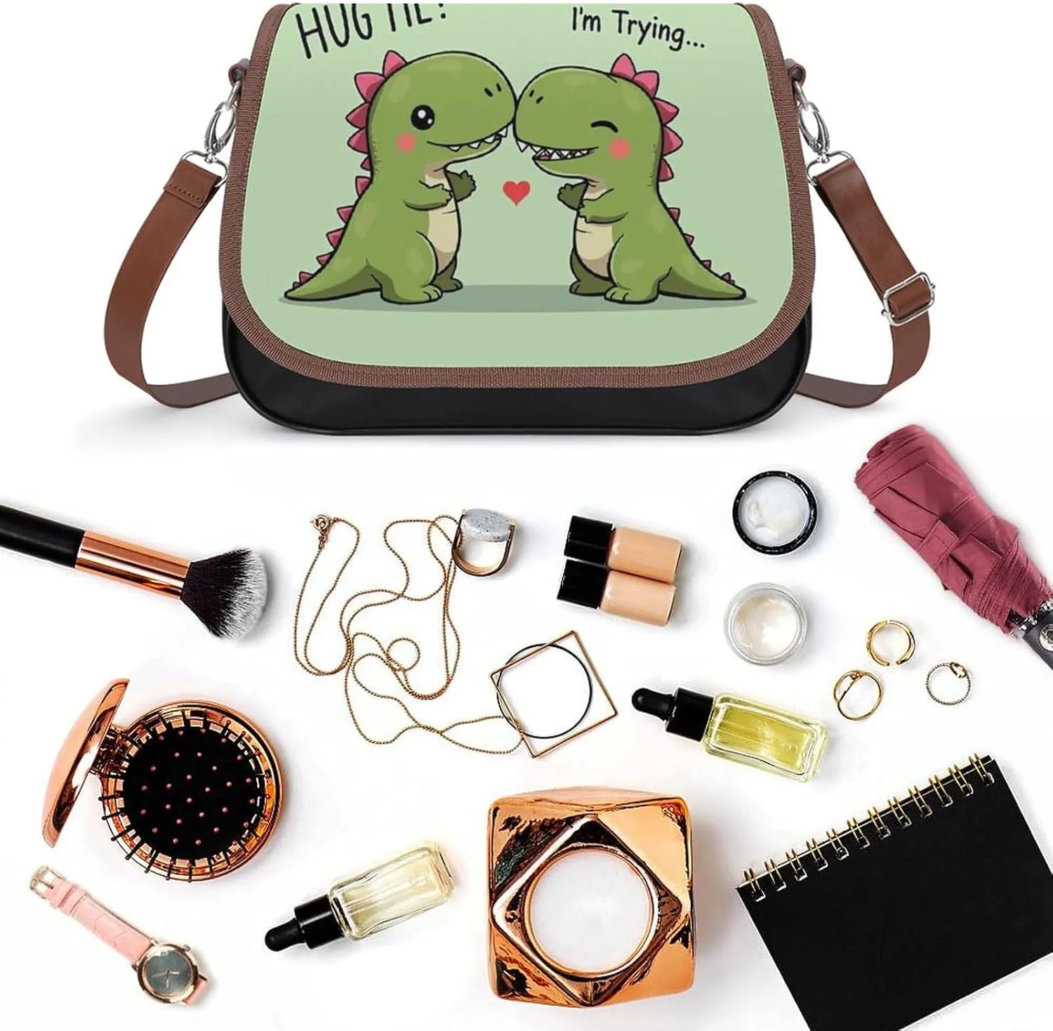 Womens Small Crossbody Purse with Adjustable Strap, Pu Leather Shoulder Bags for Travel Work