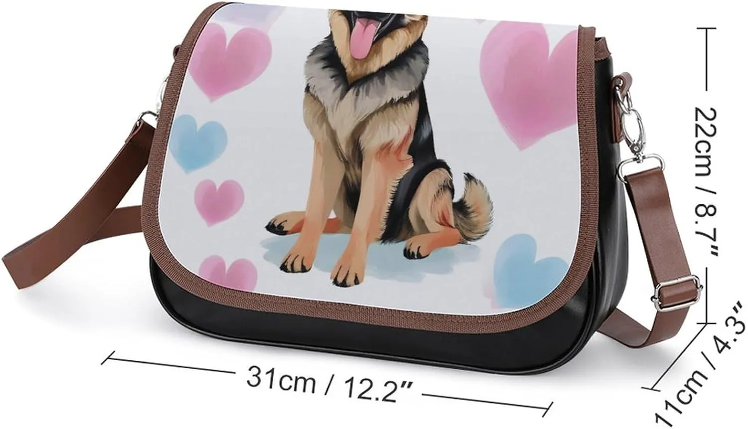Womens Small Crossbody Purse with Adjustable Strap, Pu Leather Shoulder Bags for Travel Work