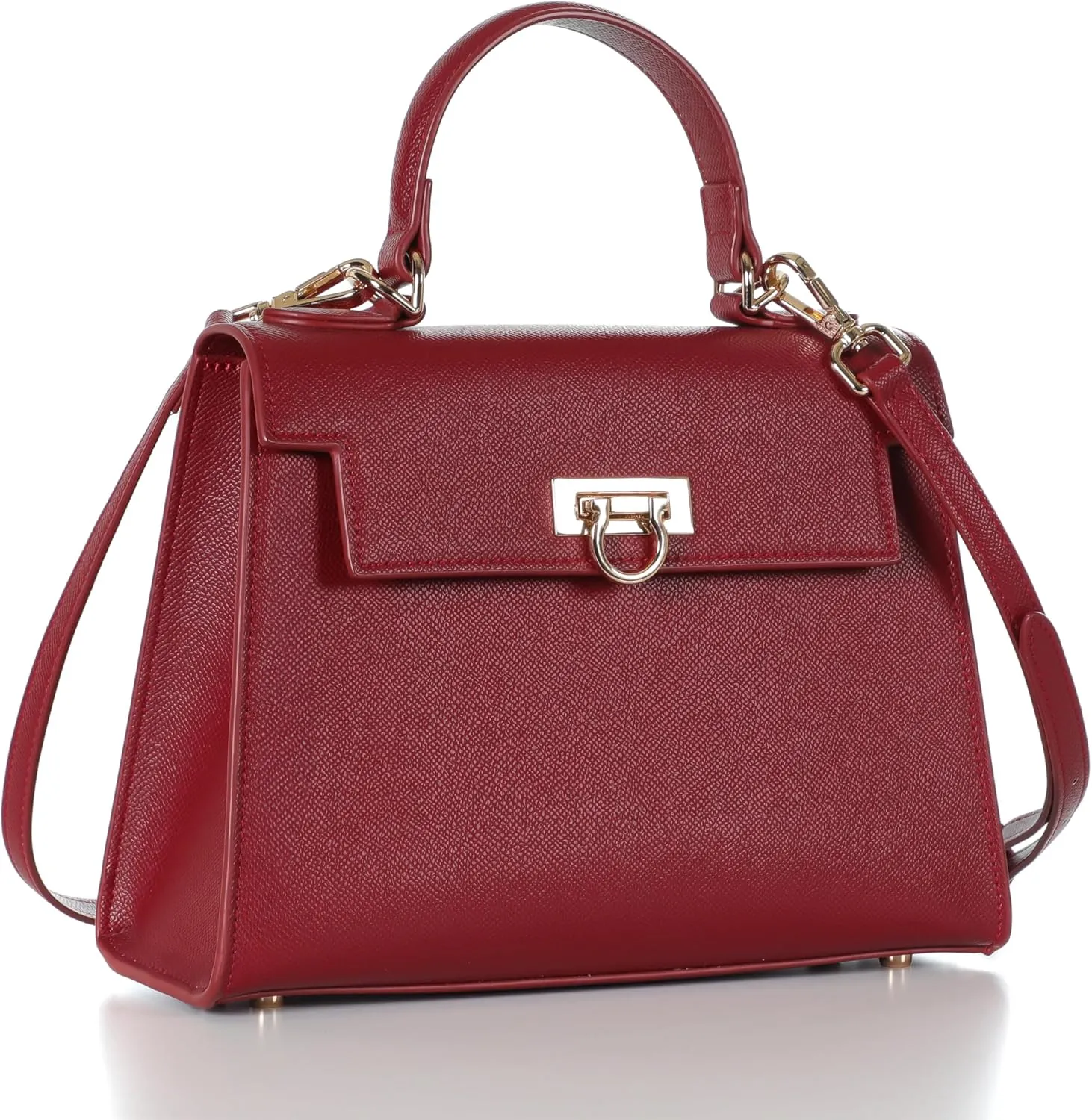 Women’s Top-Handle Handbags – Luxury Crossbody Purse Shoulder Bag for Women – Leather Handbag, Detachable Strap