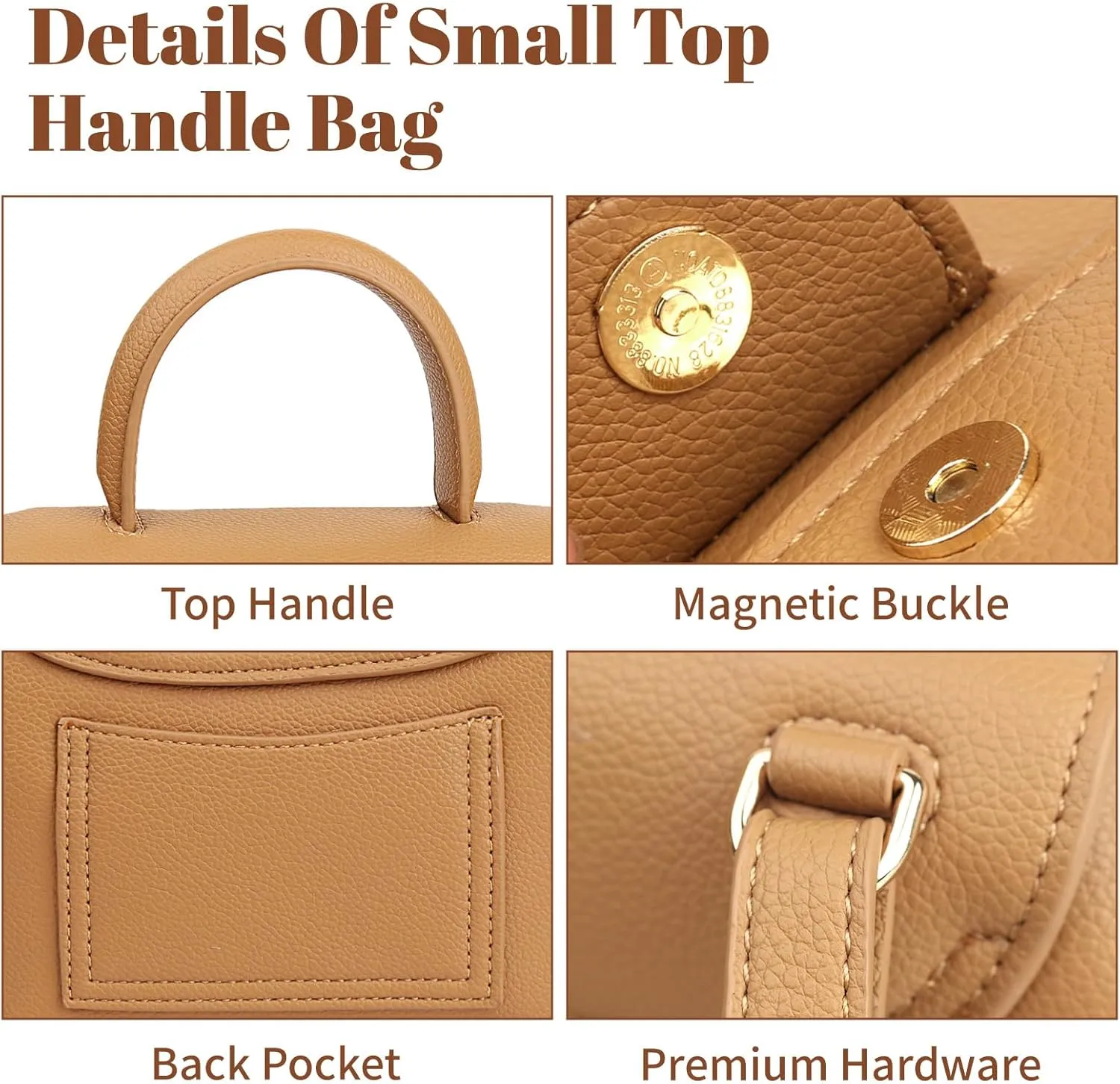 Women's Top-Handle Handbags,Top Handle Bag,Designer Bags for Women,Luxury Handbags,Mini Faux Leather Shoulder Bag