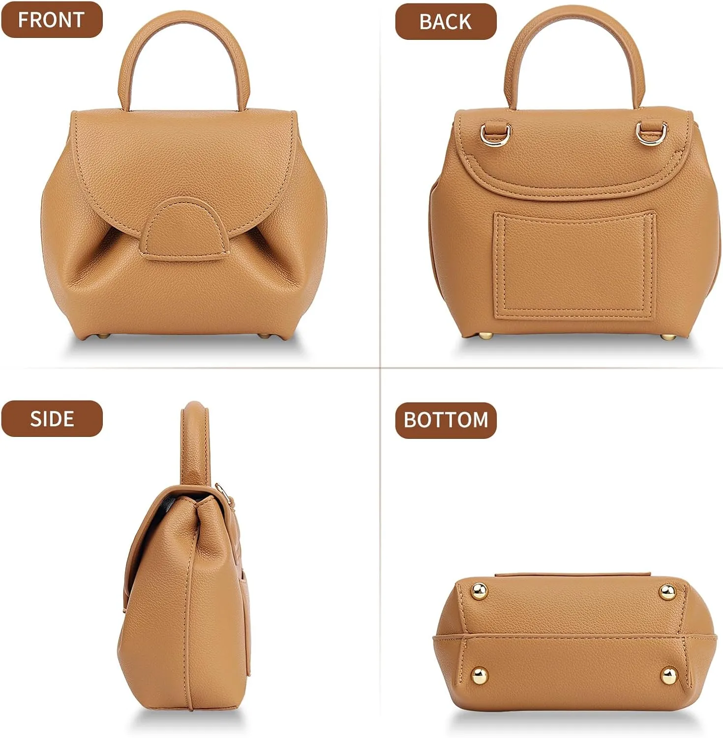 Women's Top-Handle Handbags,Top Handle Bag,Designer Bags for Women,Luxury Handbags,Mini Faux Leather Shoulder Bag