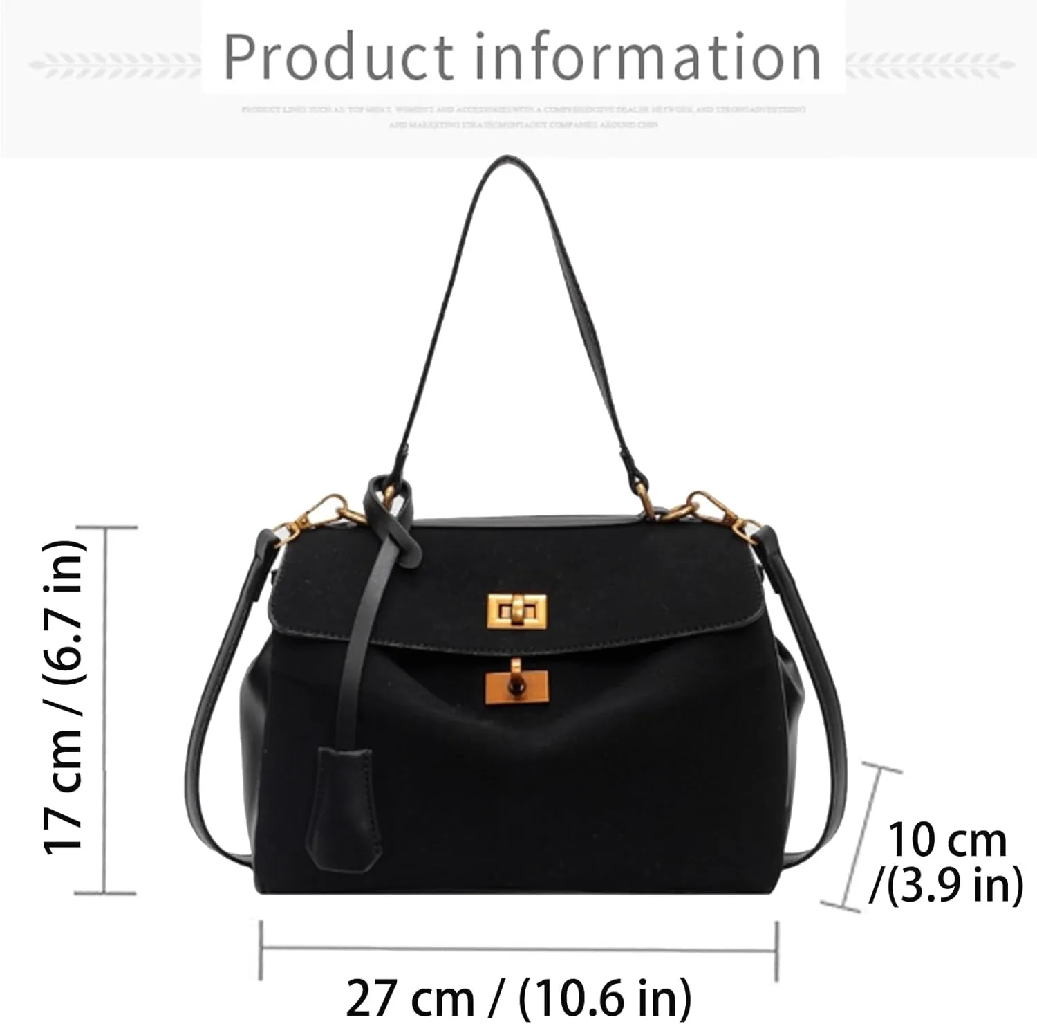 Women's Top Handle Purse Vintage Ladies Crossbody Purses Top Handle Handbags Satchel Bags for Women