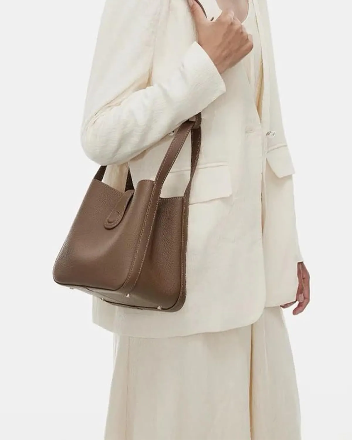 Women's Work Bag Square Handle Professional Daily Use Top Handle Satchel for Office, Business
