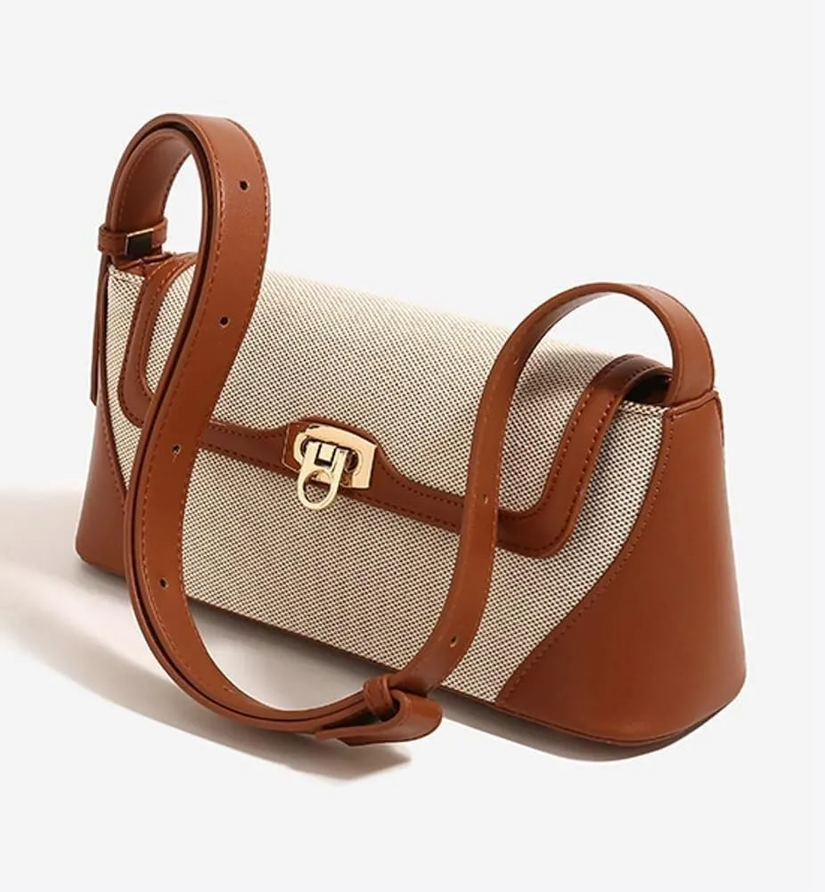Women’s Y2K Retro Crossbody Shoulder Bag – Small Hobo Tote Armpit Purse with Top Handle Satchel