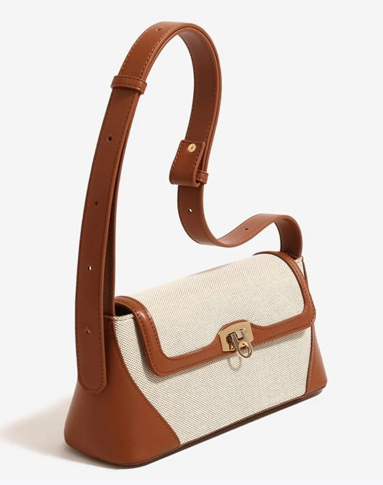 Women’s Y2K Retro Crossbody Shoulder Bag – Small Hobo Tote Armpit Purse with Top Handle Satchel