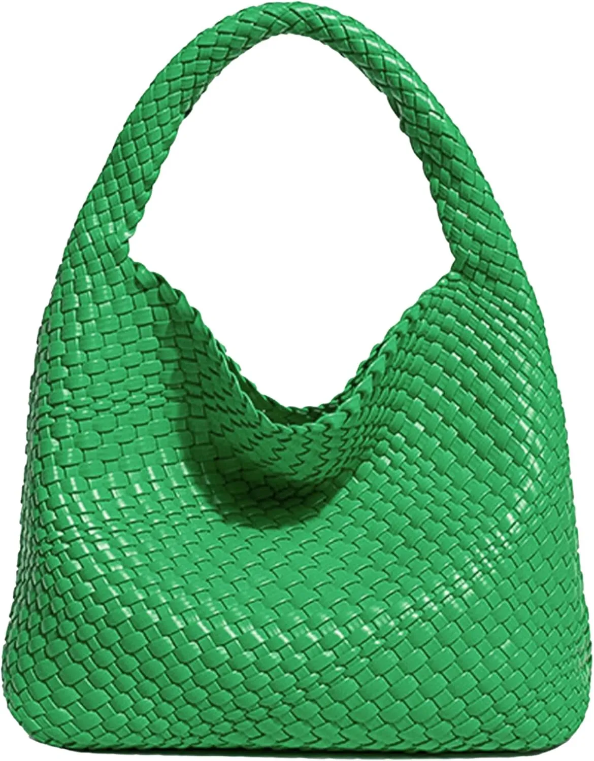 Woven Bag Purses and Handbags for Women, PU Leather Shoulder Bags Top-Handle Bags With Purses