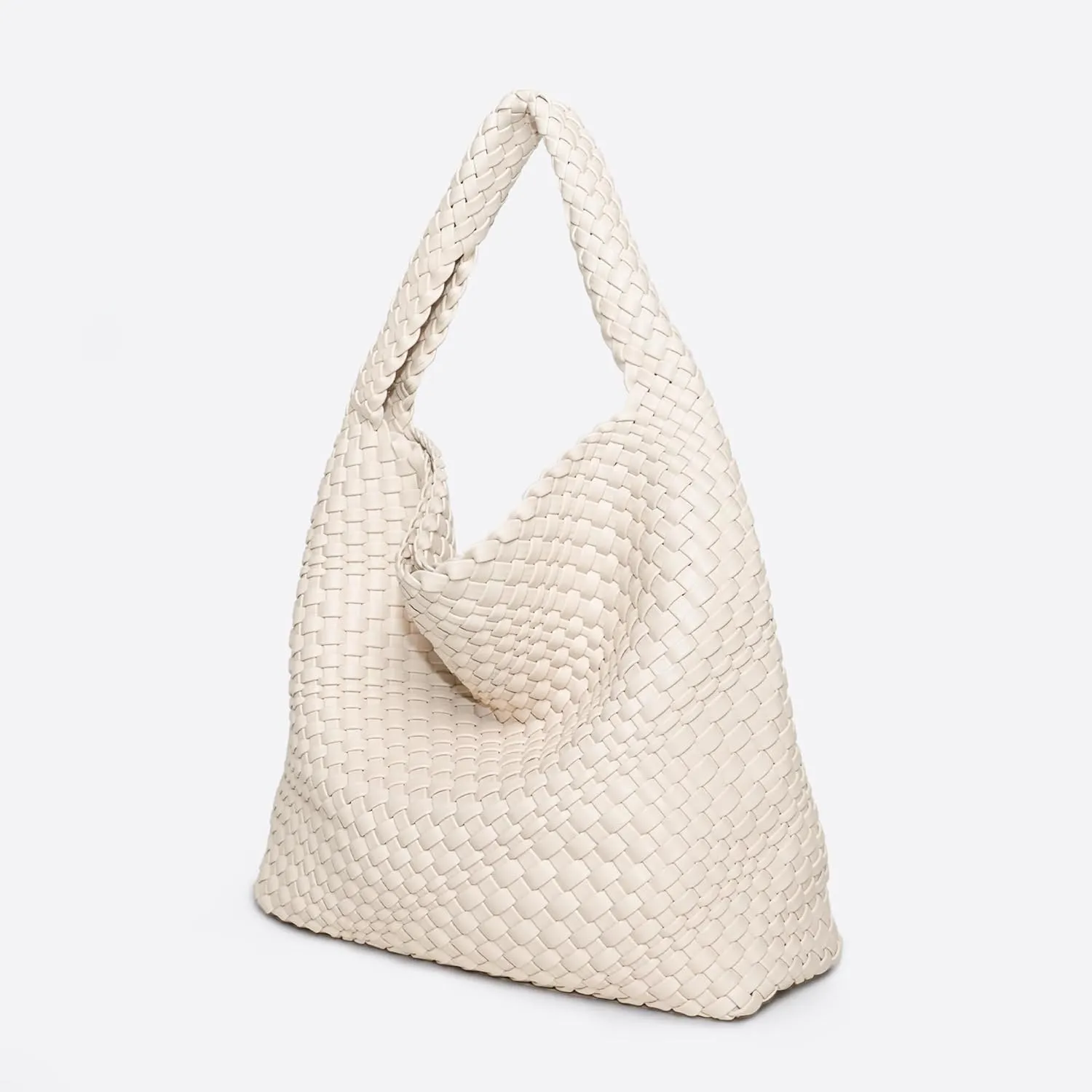 Woven Bag Purses and Handbags for Women, PU Leather Shoulder Bags Top-Handle Bags With Purses