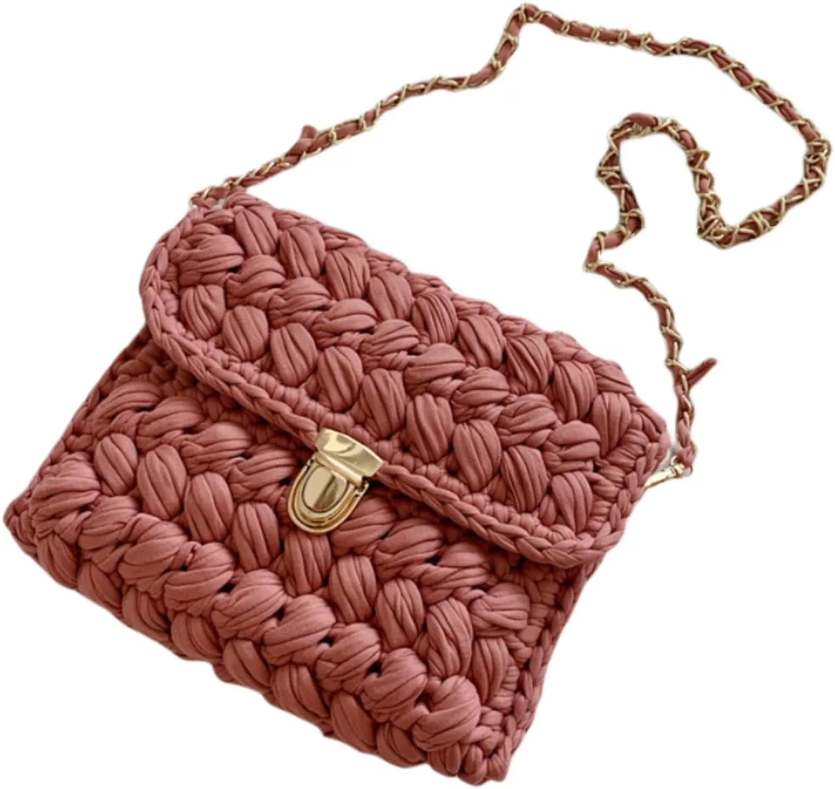 Woven Purse Evening Bag Y2K Handmade Crochet Bags for Women Woven Handbag Colorful Purse Evening Clutch