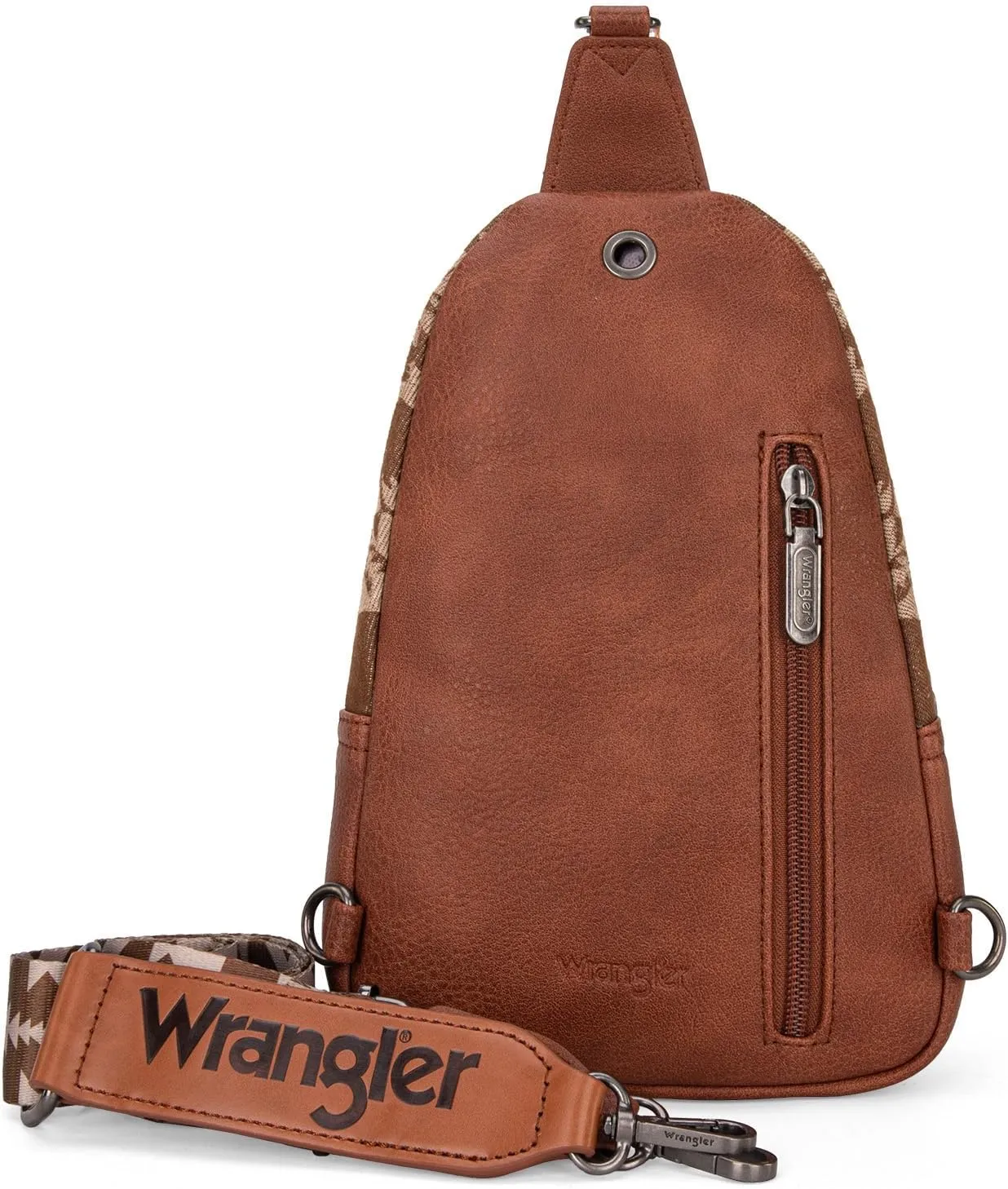 Wrangler Aztec Crossbody Sling Bag for Women - Fanny Pack & Chest Bag Purse