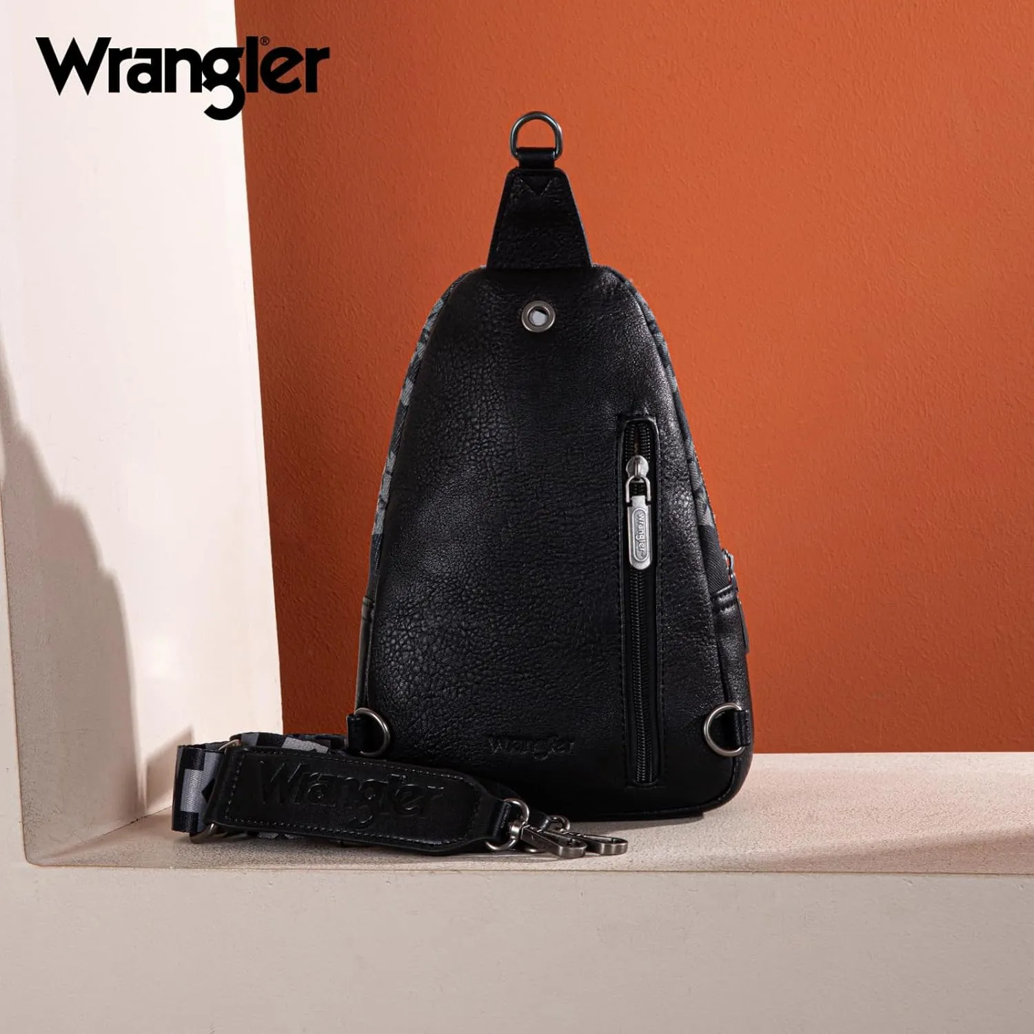 Wrangler Aztec Crossbody Sling Bag for Women - Fanny Pack & Chest Bag Purse